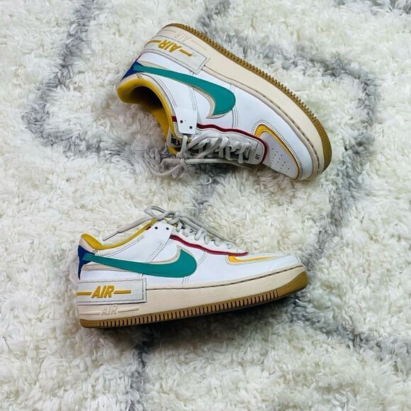 Nike Air Force 1 Low Shadow
'Summit White Neptune Green' 
Womens Shoes - Picture 1 of 9